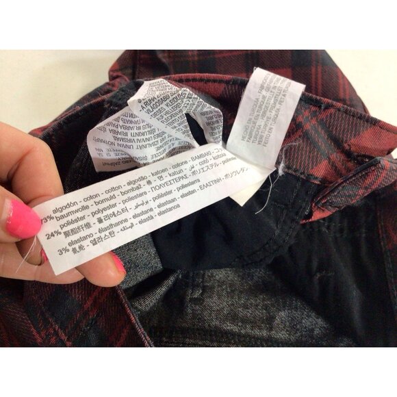 Zara Plaid Pants Grunge Y2K Womens 2 - Picture 5 of 9